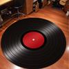 Retro Vinyl Record Circular Floor Mat Suitable for Living Room Bedroom Terrace and Outdoor Decor Spring and Summer Music Carpet