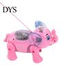 Lustiges Musikalisches Licht Walking Elefant Tier mit Leine Kinderspielzeug Weihnachtsgeschenk
