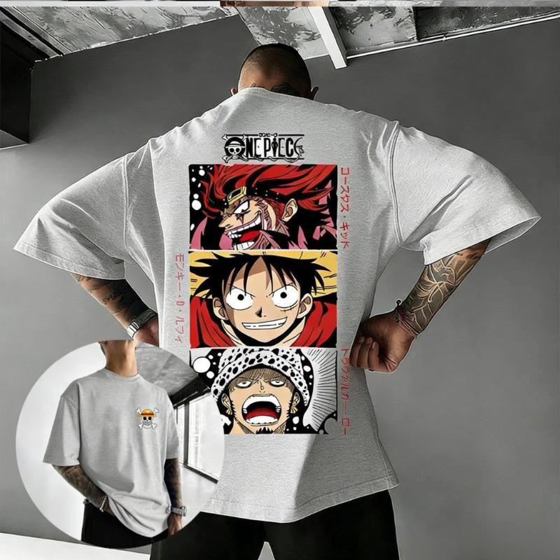 

One Piece Luffy Zoro T Shirt Men Women Anime Graphic Tee Cotton Short Sleeve Tee Y2k 2026 Summer Trendy Casual Tops Streetwear S