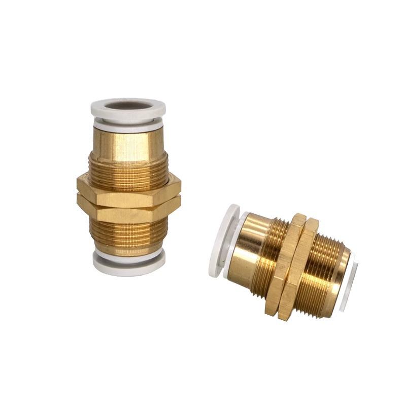 SMC Pneumatic Through-Panel Bulkhead Straight Connector KB2E/KQ2E Series