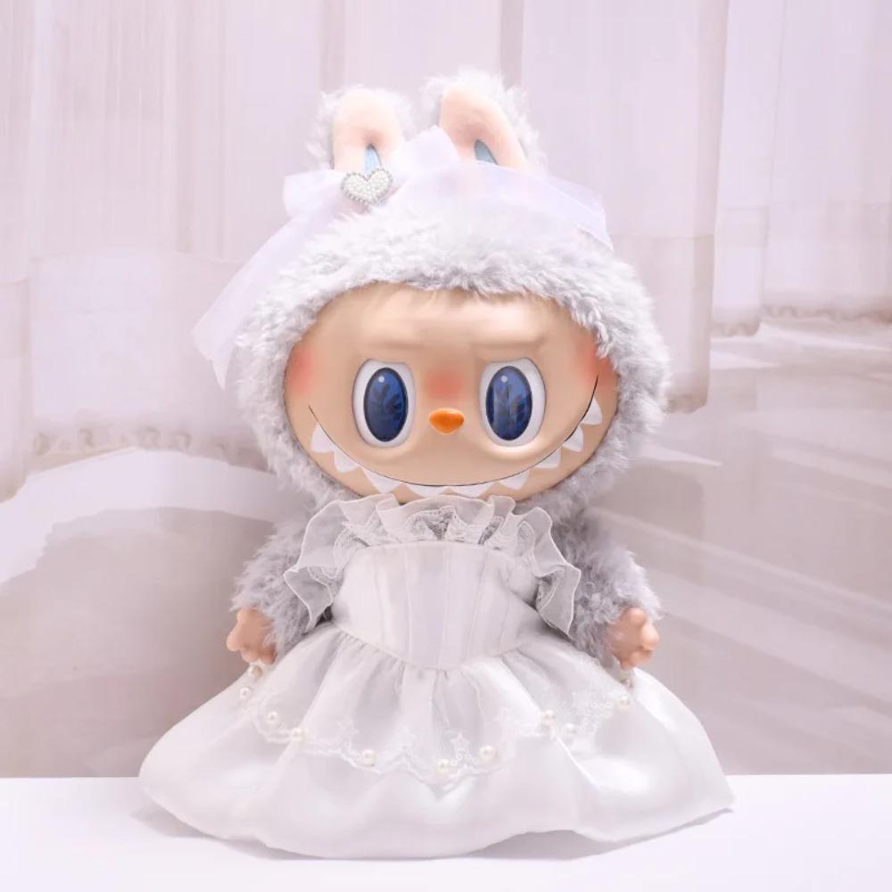 

1Set 38cm Labubu Doll Clothing Suit Jacket and Wedding Dress Set Dolls Accessories Changing Dress Playing House Game Gift Toys no doll
