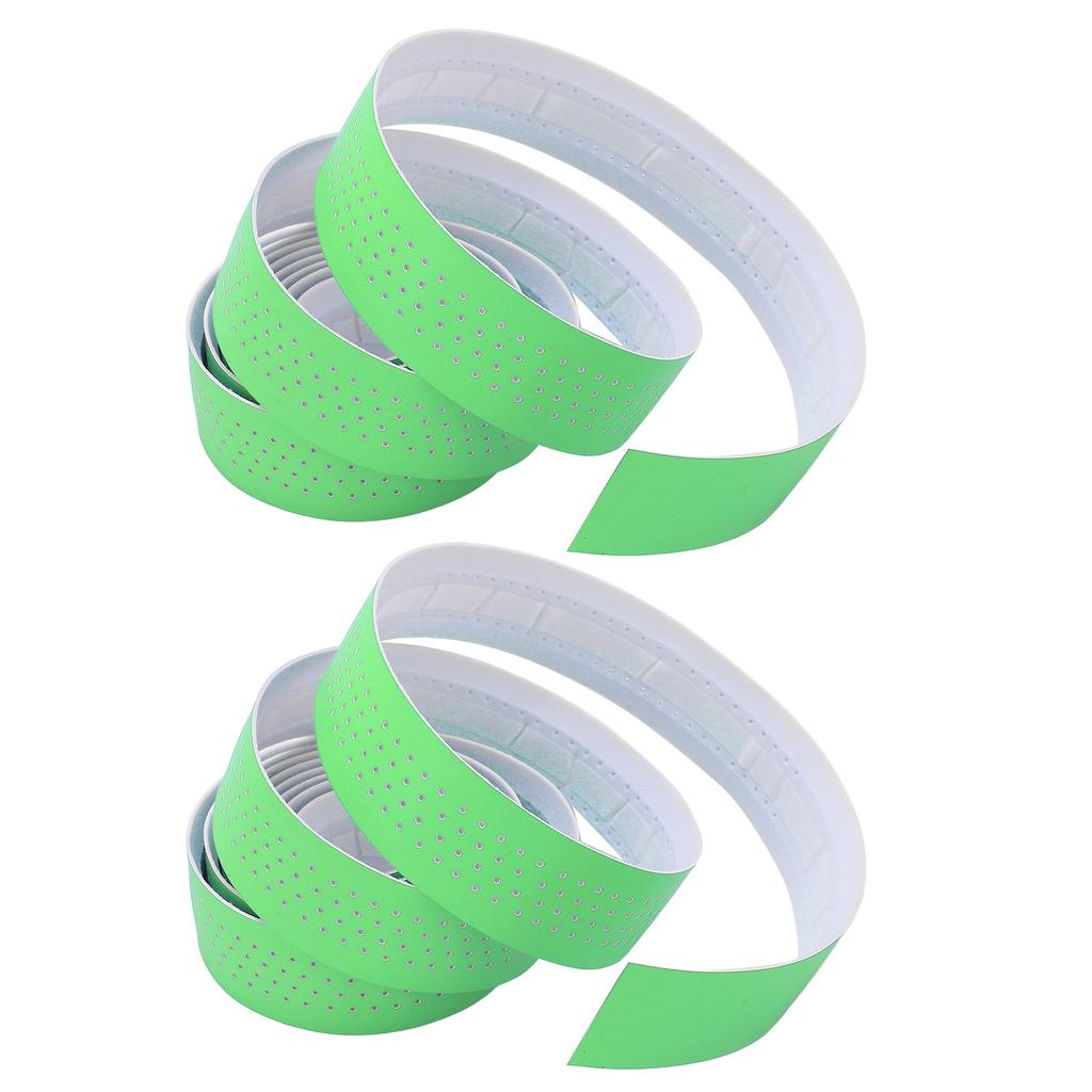 Bicycle Handlebar Tape Anti Slip Road Bike Handle Bar Wraps with End Plugs for Road CyclingGreen