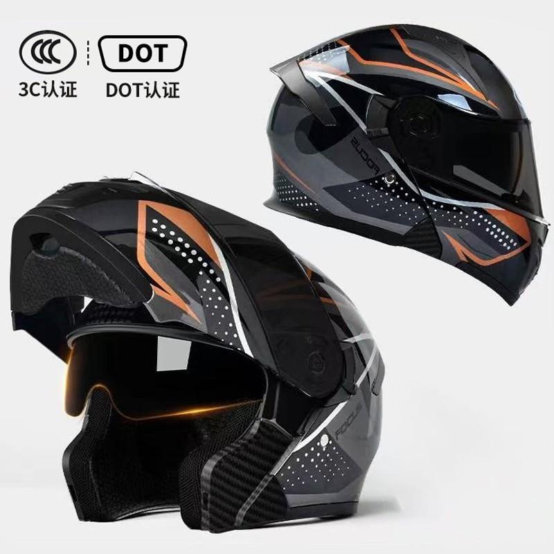 DOT Certified Motorcycle Helmets Men Women's Uncovering All Seasons Universal Riding Off-road Full AD Factory