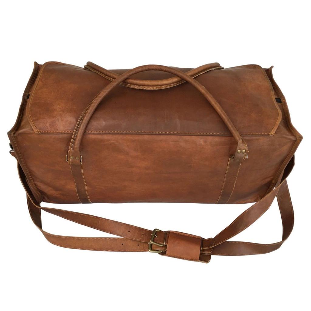 Neue Reisetasche aus echtem Leder für Herren und Damen