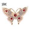 Vintage Lapel Pins Women Rhinestone Butterfly Brooch Pin, Insect Alloy Badge Pin Jewelry Accessories for Daily Wear Wedding Party Prom Bridal