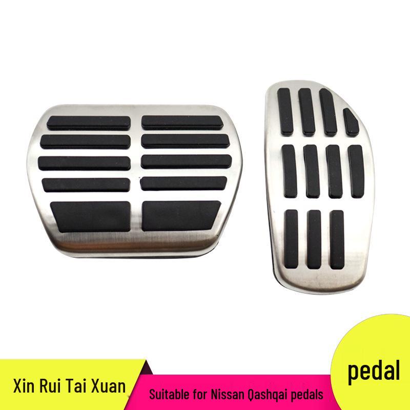 

Nissan Qashqai Anti-Slip Pedal Set: Accelerator, Brake & Rest Area Decorative Accessories Aluminum Alloy + Hard Rubber