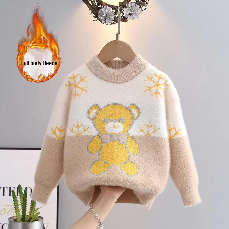 Boys' Cartoon Wool Sweater - 2023 Stylish Autumn/Winter Knitwear