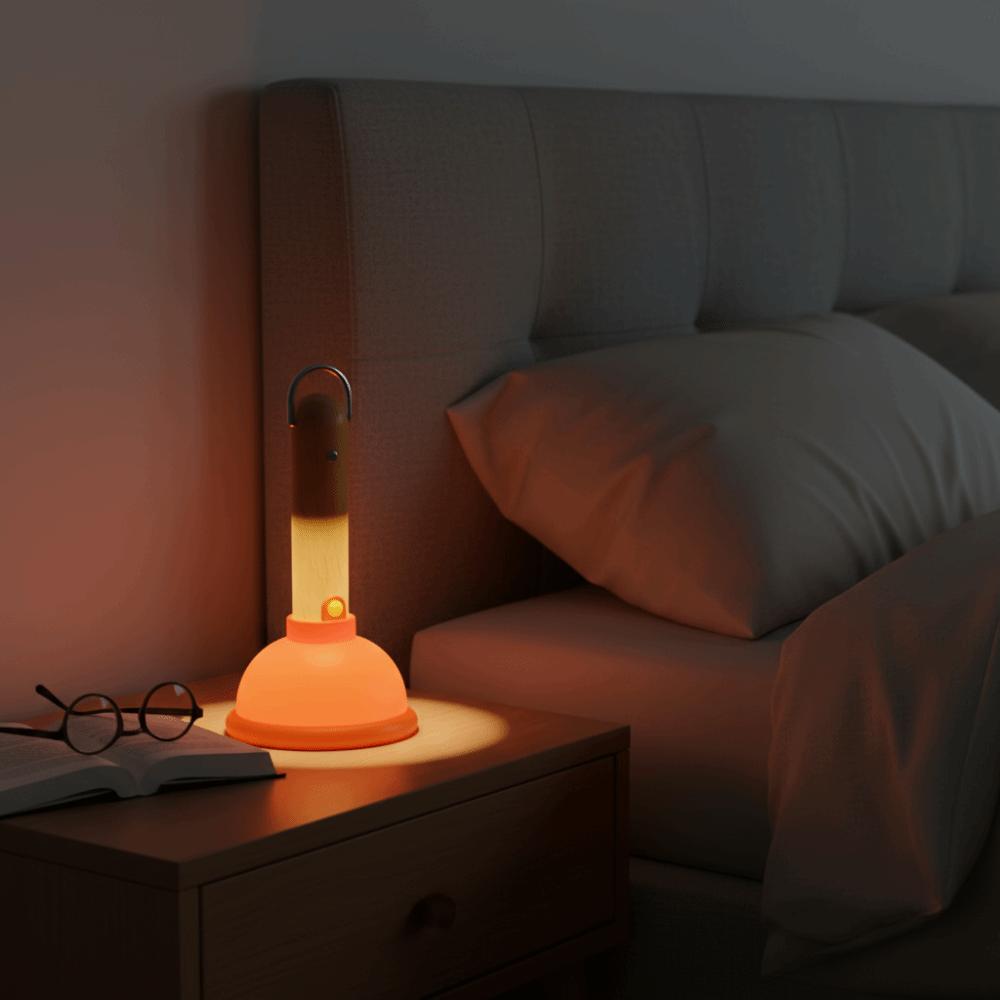 USB Rechargeable Mini Night Light Waterproof Design Creative Night Light  Bedside Lighting