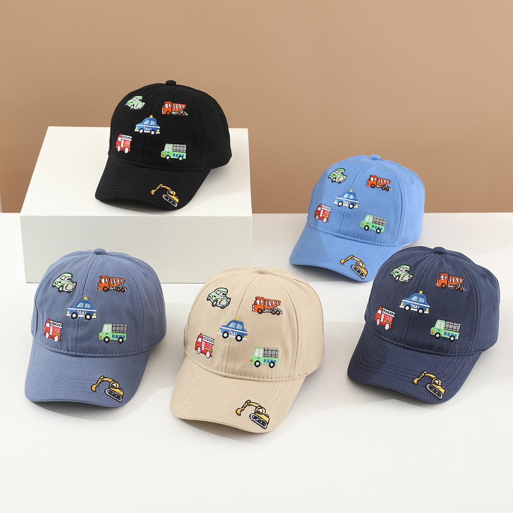 Children 's Sports Hats School Baby Boys Baseball 2026 Summer Embroidered Vehicles Outdoor Kids Caps for 2-8Years Adjustable