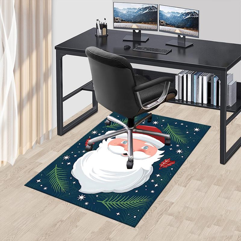 

Christmas Santa Claus Chair Mat - Anime Cartoon Design, Non-Slip Carpet for Office, Home Decor, Living Room, Bedroom, Game Room & Dormitory.R012 60cm by 90cm