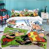 Asterix Freunde 3-teiliges Bettwäsche-Set, Enthält 1 Bettbezug und 2 Kissenbezüge, Perfektes Geschenk für Weihnachten, Ideal für Schlafzimmer, Wohnheim