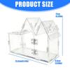 Ventilated Acrylic Reptiles Habitat Terrarium with Air Circulations Ensuring Healthy Environment for Small Pet Animal
