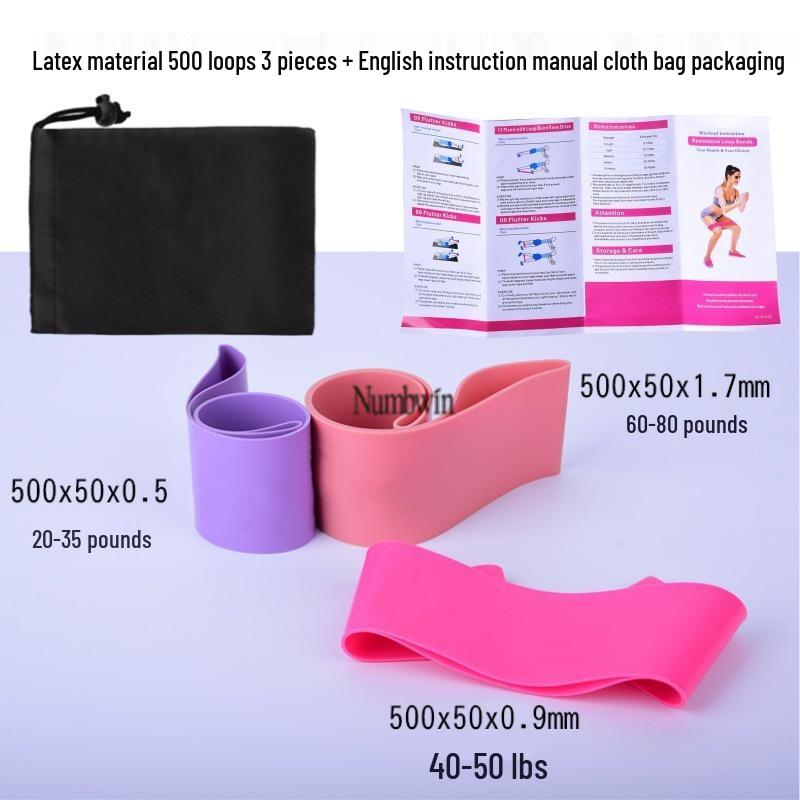 Numbwin 12-Piece Yoga & Pilates Elastic Band Set