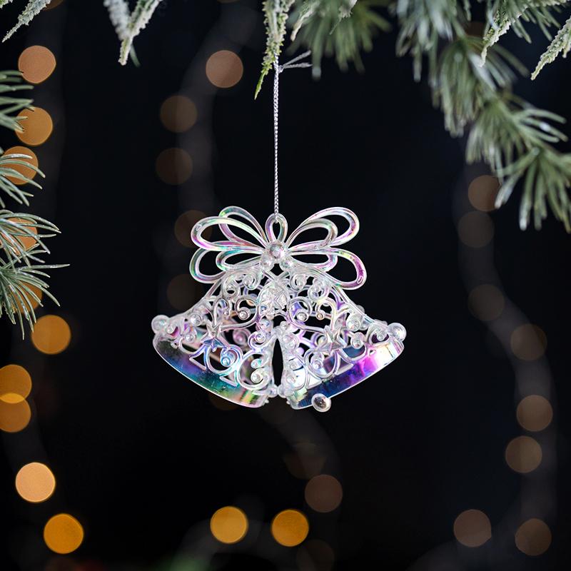 1 buc Acril Diverse Stiluri Cristal Clar Transparent Pandantive Pom de Crăciun Modelare Simulare Ornament de Casă Pandantiv Colorat