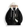 2023 Autumn/Winter Men's Hooded Baseball Jacket: Fake Two-Piece, Casual, Loose, Versatile, Couple's Outerwear