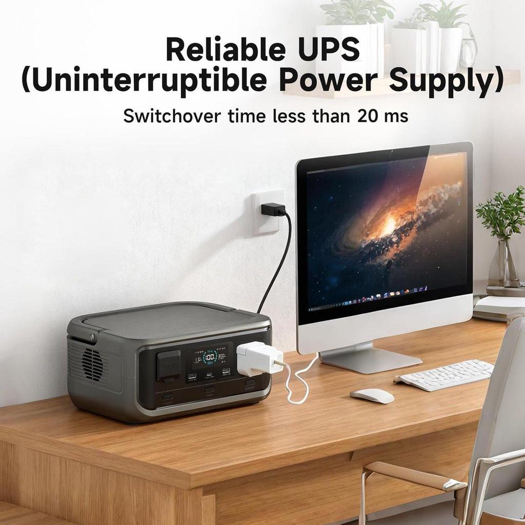 ALLPOWERS VOLIX P300 Portable Power Station, LiFePO4 Battery 256Wh
