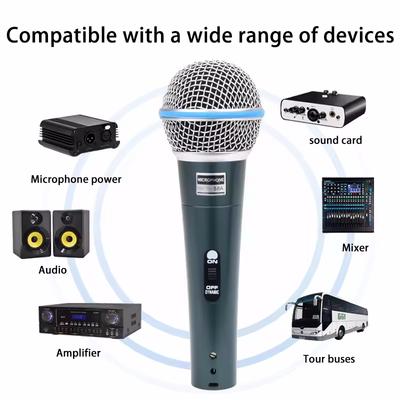 Professional Condenser Microphone Wired Mic For PC Karaoke Machine System Gaming Sound Room Audio Sing Live Streaming Kits Gamer