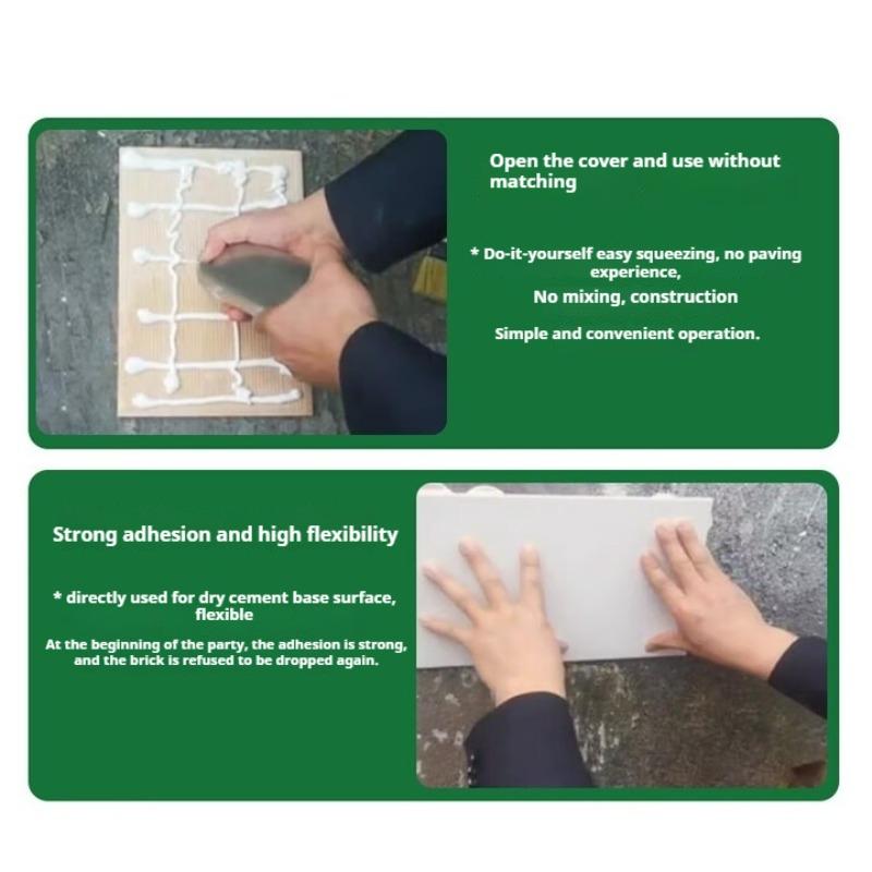 400g Tile Adhesive for Wall Floor Tiles and Skirting Tiles Used for Repairing Fallen Tiles with Strong Adhesion for Home Repair