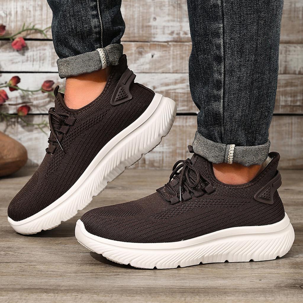 New Style Women's Extra-large Size Casual Shoes with Padded Thick Soles and Sporty Design