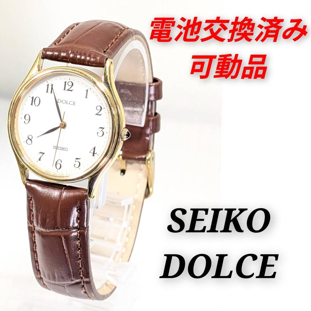 SEIKO DOLCE Battery and Strap Working Men's Watch, Replaced, Condition, D-11