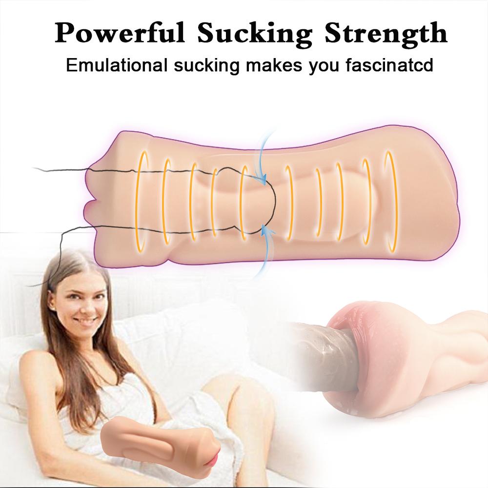 Male Masturbator Realistic Vagina Anal Silicone Soft Tight Pussy Erotic Adult Toys Penis Sex Toys For Men Masturbatings Machine