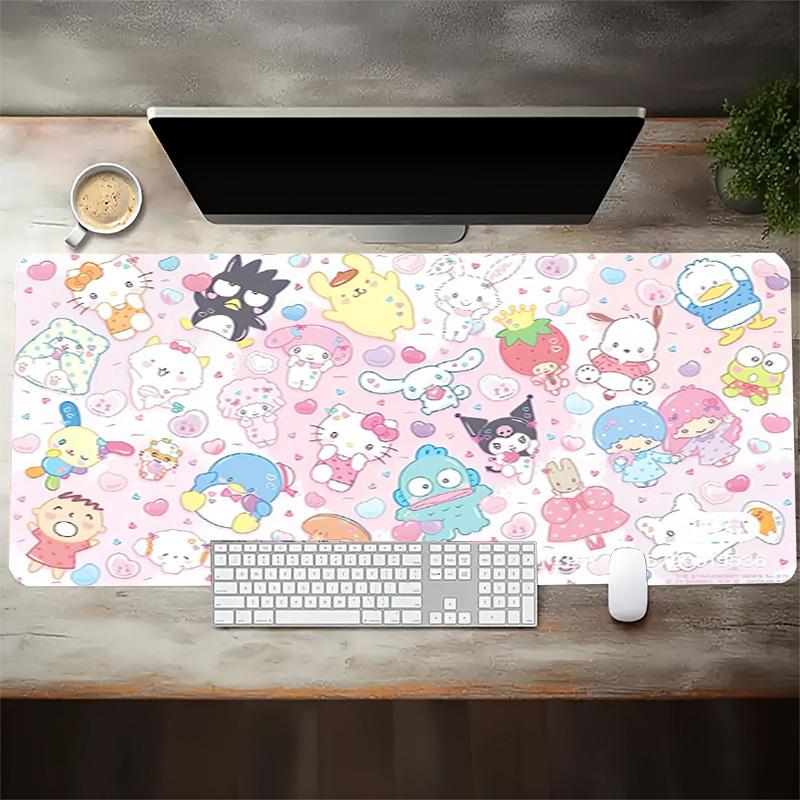 1pc Kawaii Characters Collection Computer Pad with Vibrant Print, Mouse Pads for Desk,077