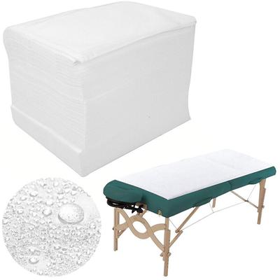 100Pcs Bed Cover Disposable Sheets Salon Massage Bed Sheets White Non Woven Fabric Spa Sheets