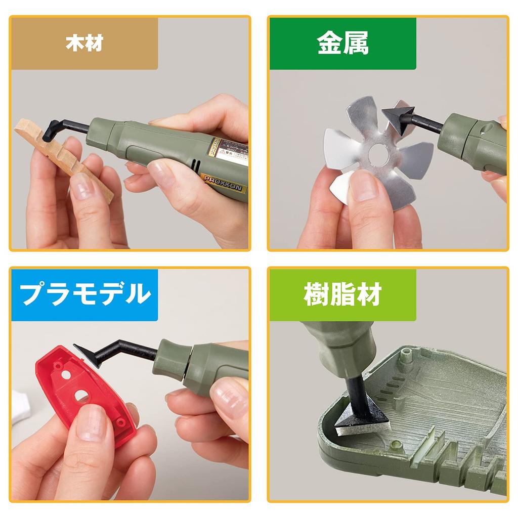 PROXXON Pen Sander Tip 3 Paper 28594 (8 Shapes, Types) No.