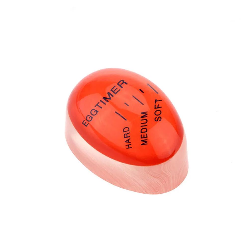 

1 шт. Яйцо идеального цвета, меняющее цвет, вкусные мягкие яйца, сваренные вкрутую, приготовление пищи, кухня, экологически чистый смоляной таймер для яиц, красный таймер, инструменты красный
