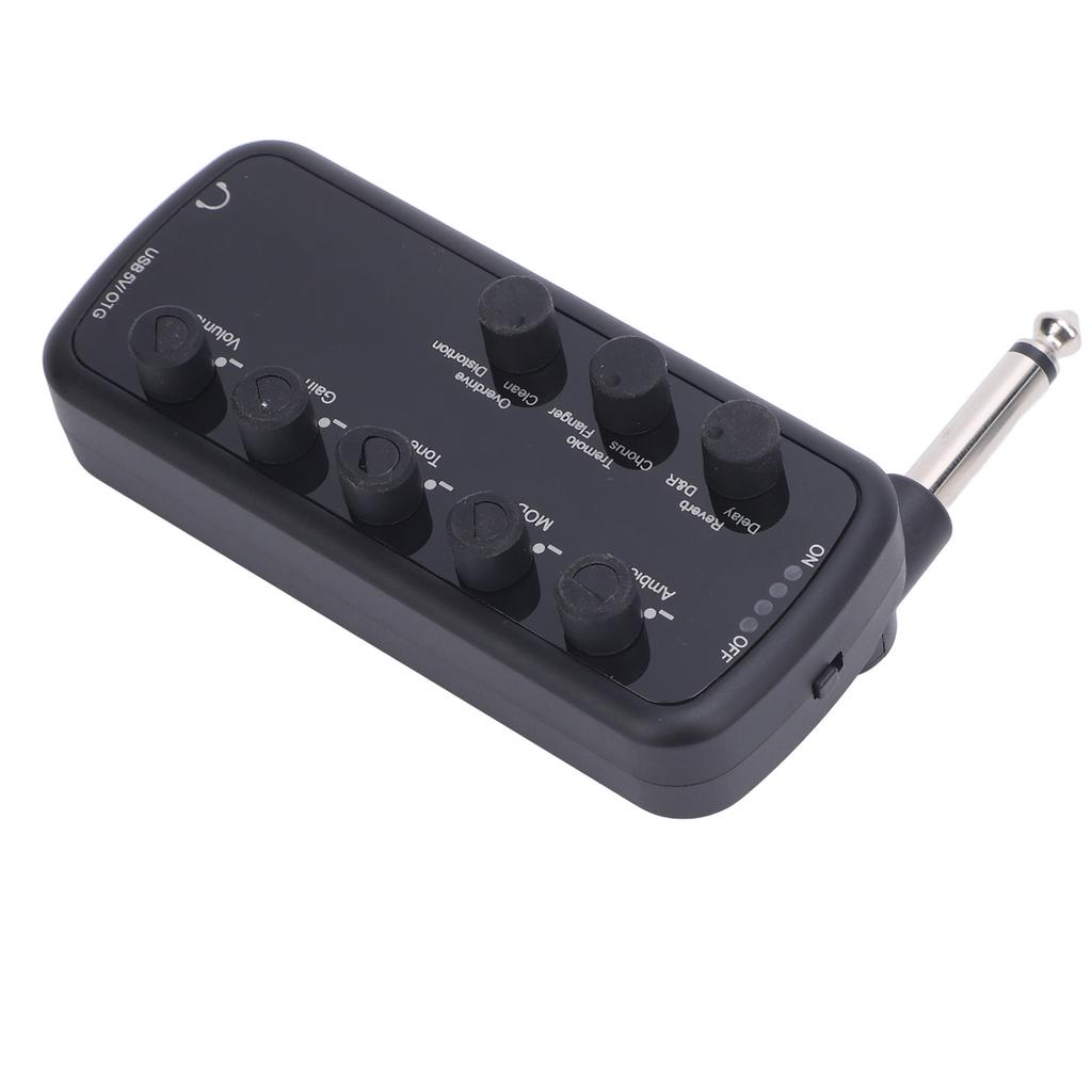 Electric Guitar Headphone Amplifier Acoustic Overload Distortion Timbre Delay Reverb Effect Chorus Tremolo USB