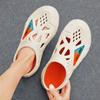 Summer new hole shoes men's platform garden shoes wear non-slip half slippers men's casual beach sandals