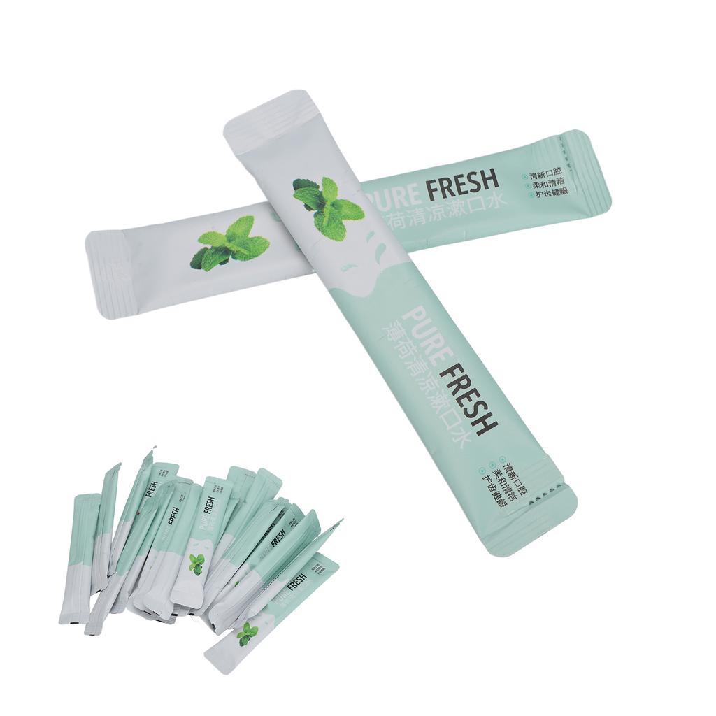 20pcs Mouthwash Portable Mild Mint Scent Freshen Breath Oral Teeth Cleaning Care Mouth Wash