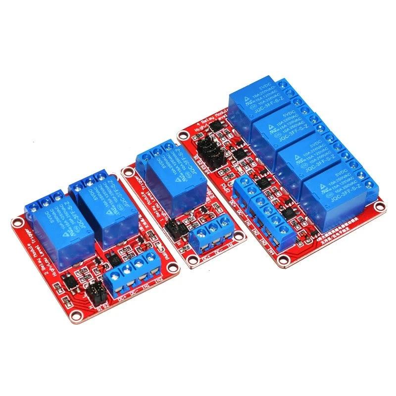 1 2 4 6 8 Channel Relay Module Board Shield with Optocouple High and Low Level Trigger for arduino Raspberry pi DC 5V 12V 24V Relays 5
