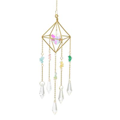 PATIKIL Window Hanging Crystal Suncatcher Rainbow Pendant Maker with Chain, Prism Ornament for Home, Garden, Wedding Party Decoration, Clear