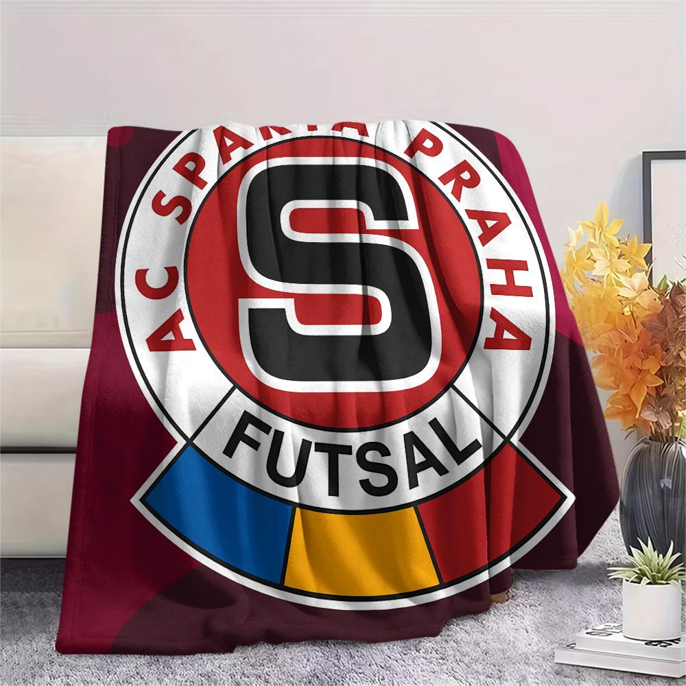 AC Sparta Praha Print Flannel Blanket, High quality Comfortable for All Seasons, Home Decor, Warmth and Comfort, Perfect for Christmas Gifts 80cm x 120cm