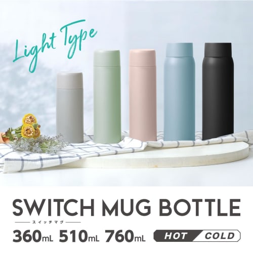 Atlas AS-511BB 510ml Stainless Steel Water Bottle, Insulated, Hot & Cold, with Vacuum Insulation, Lightweight Screw-On, Wide Mouth, Ice Stopper, Easy