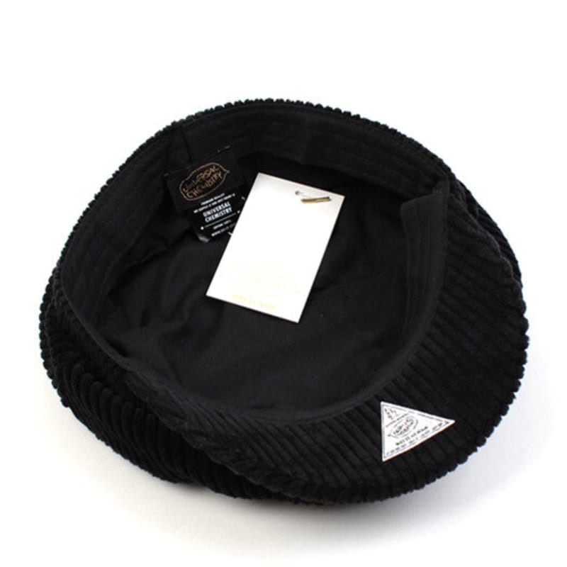 Universal chemistry Bold Corduroy Black Marine Cap corduroy  marine Cap