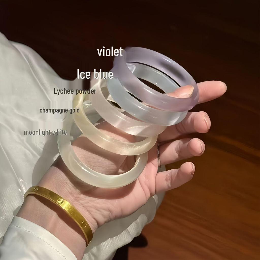 White Moonlight Cat's Eye Stone Fashion Bracelet for Women - Versatile Bestseller Jewelry