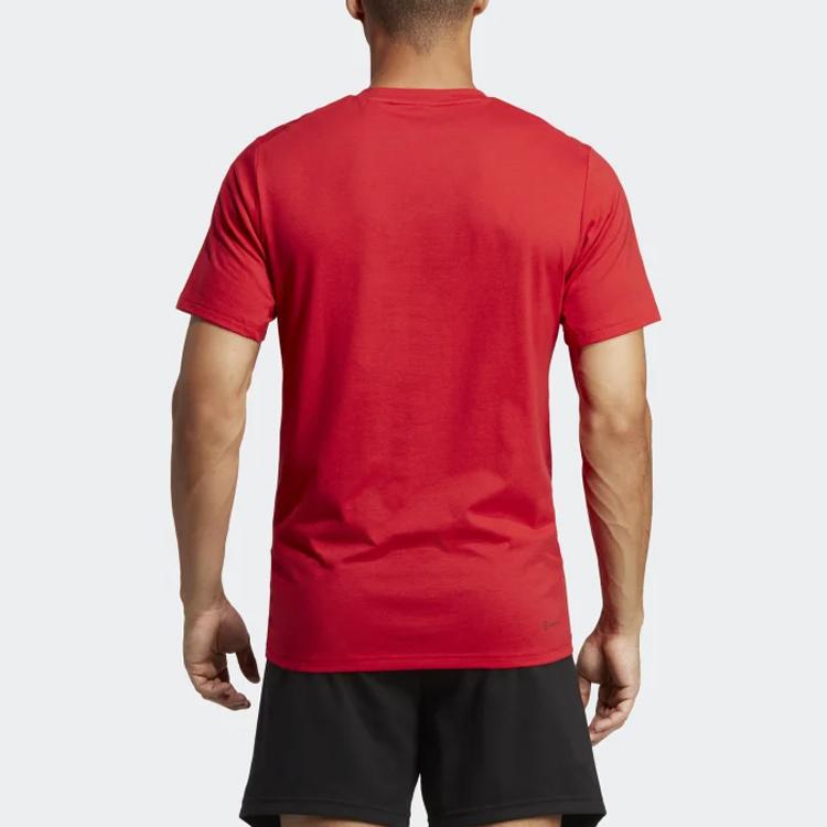 Adidas Train Essentials Feelready Training Tee Better Scarlet/Black Men Streetwear IC7442
