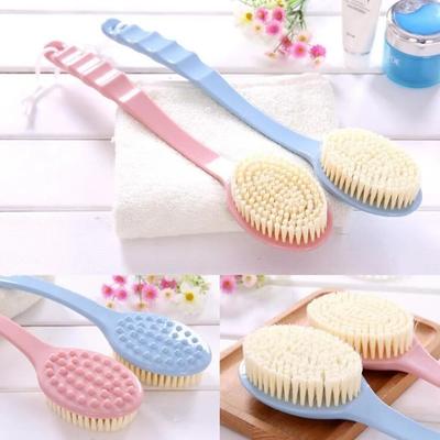 1PC Soft Body Scrubber Shower Exfoliating Scrubs Long Handle Bath Brush Exfoliator Skin Massager Cleaning Brush Bathroom Accessories