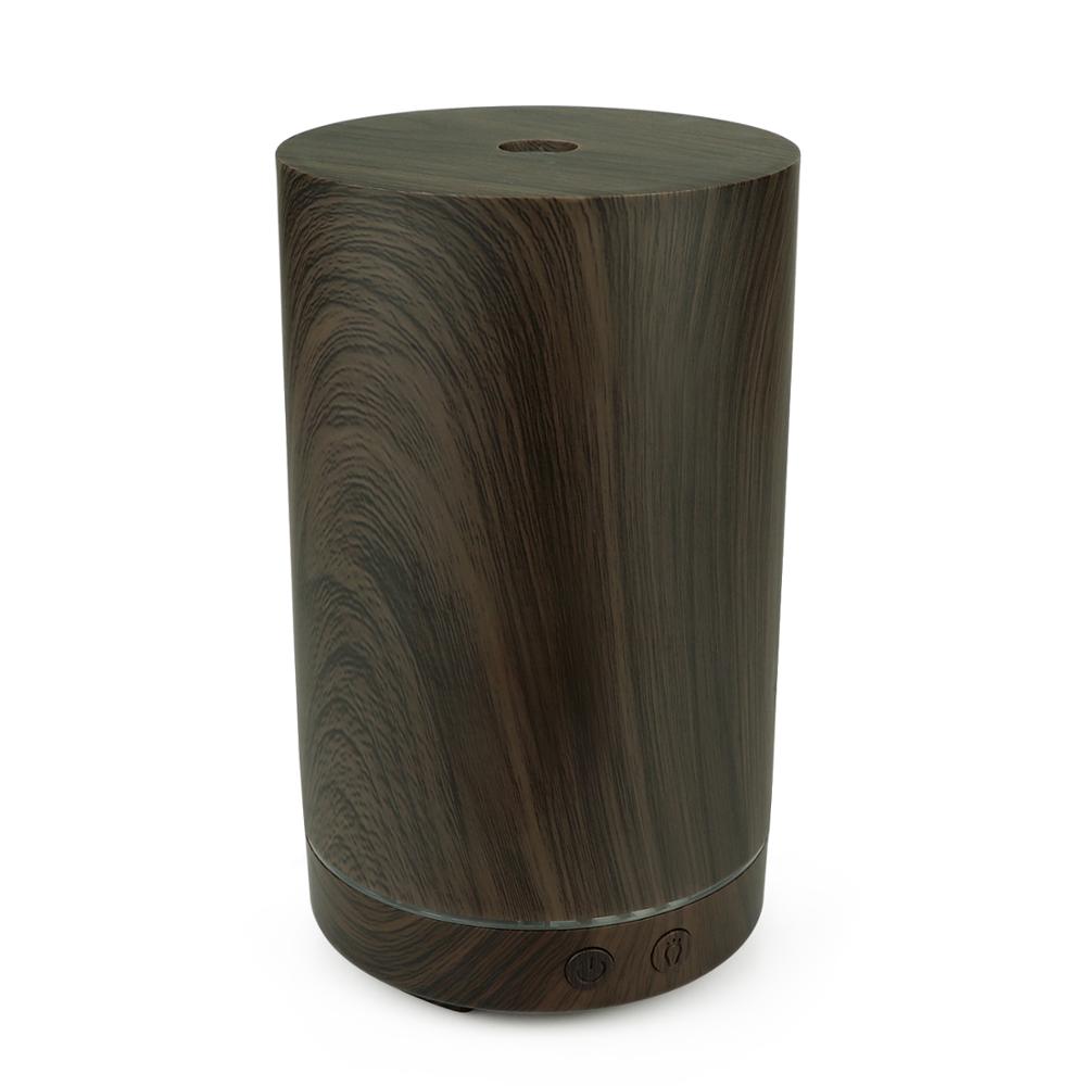 200ml Ultrasonic Air Humidifier Forest Aroma Essential Oil Diffuser Hallow Wood Grain 7 Color Led Aromatherapy Humidificador