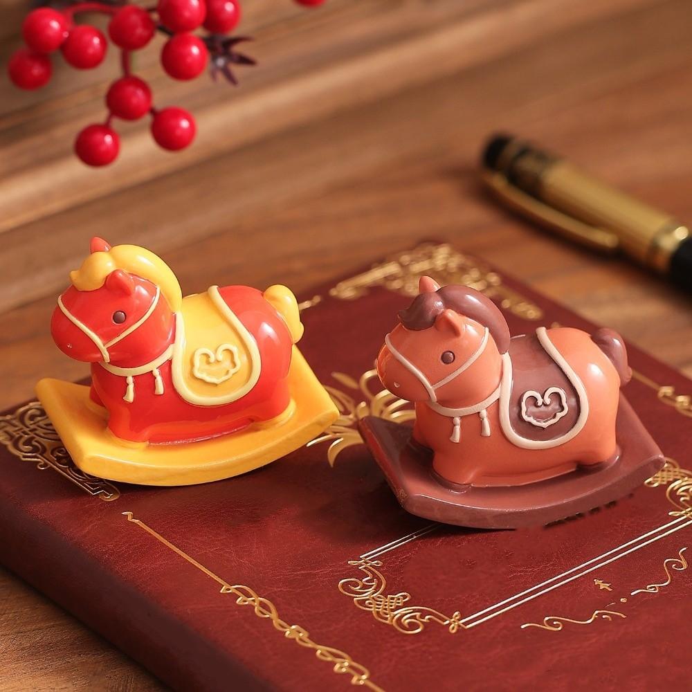 Cute Zodiac Horse Figurines Resin Horse Figures Ornament  Chinese New Year