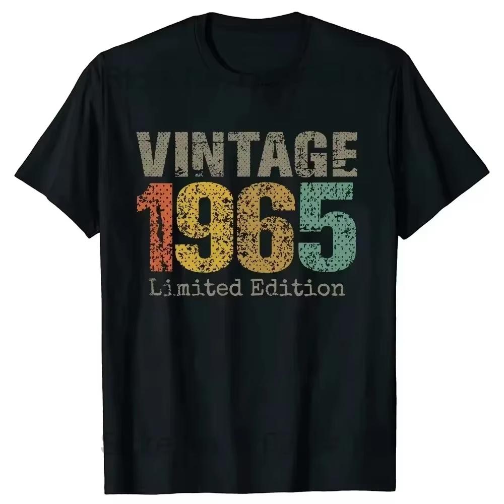 2025 Funny 60th Tee Vintage Legends Born In 1965 60 Years Old Party Women T Shirts Summer Cotton Birthday Gift Idea Men T-shirt