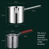 304 Stainless Steel Deep Frying Pan Kitchen Gadgets with Frying Basket and Anti-scalding Handle, Suitable for Frying, Steaming,
