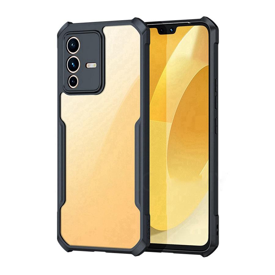 Acrylic Shockproof Armor Silicone Case For Vivo V23 V21 Y21 Y53S Y33 Y20 Y11S Y72 5G V27 V29 Y19S Y27 Y18 Y28 Y04 Y29 Y39 Y38 Y21D V60 Lite Back Cover