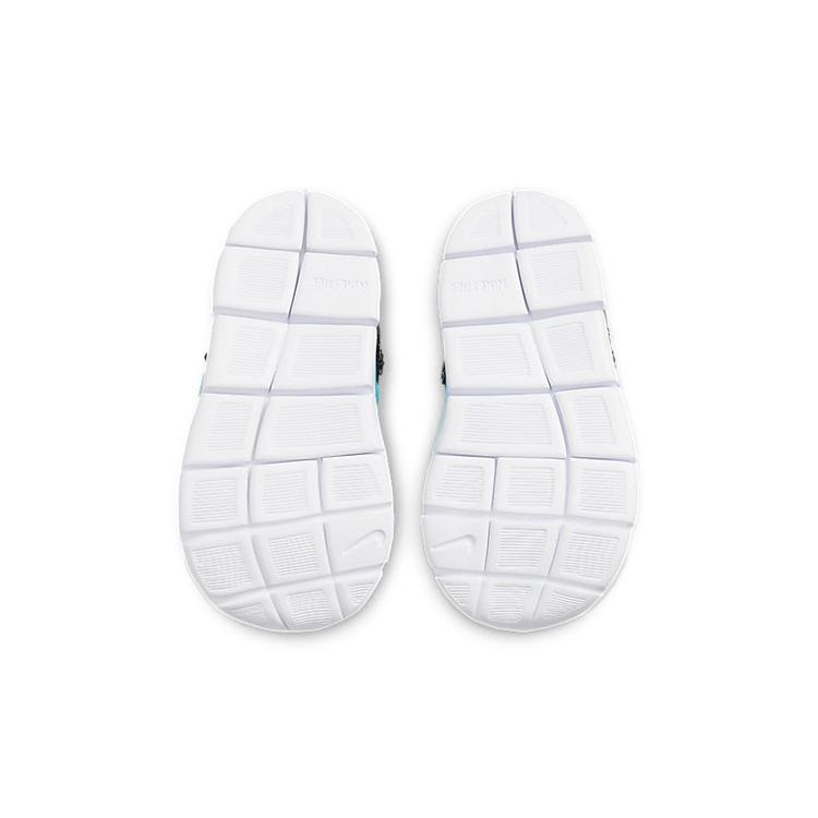 Nike Dynamo Free Niedrige Kleinkinderschuhe Schwarz Blau Gelb Säugling Und Kleinkind 343938-434