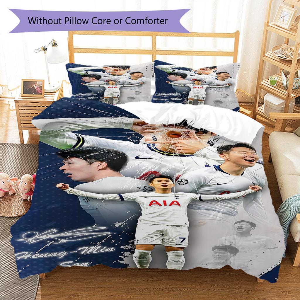 Spurs Bedding Quilt Set Quilt Cover Pillowcase Home Decoration Birthday Gift (1 * Duvet Cover + 2 * Pillowcase, Without Core)
