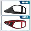 X AUTOHAUX Car ABS Gear Shift Knob Panel Cover Carbon Fiber Pattern Sticker for BMW F20 F30