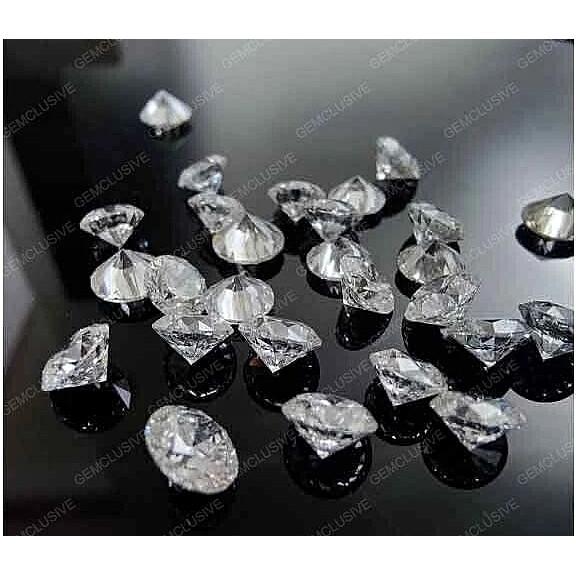 Loose Lab-Grown CVD Diamond LOT 4.00 MM D Color IF CLEARITY 50 PCS Certified