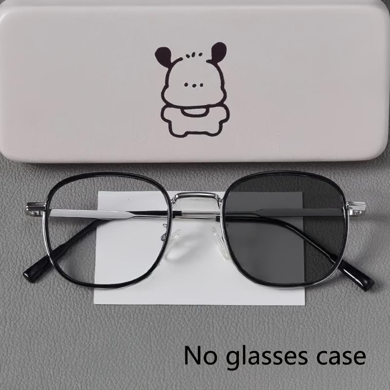 1 Pcs Pochromic Glasses - Slimming Round Frame Anti-Blue Light Full-Rim Design for Men & Women - Ideal for Daily Fashion